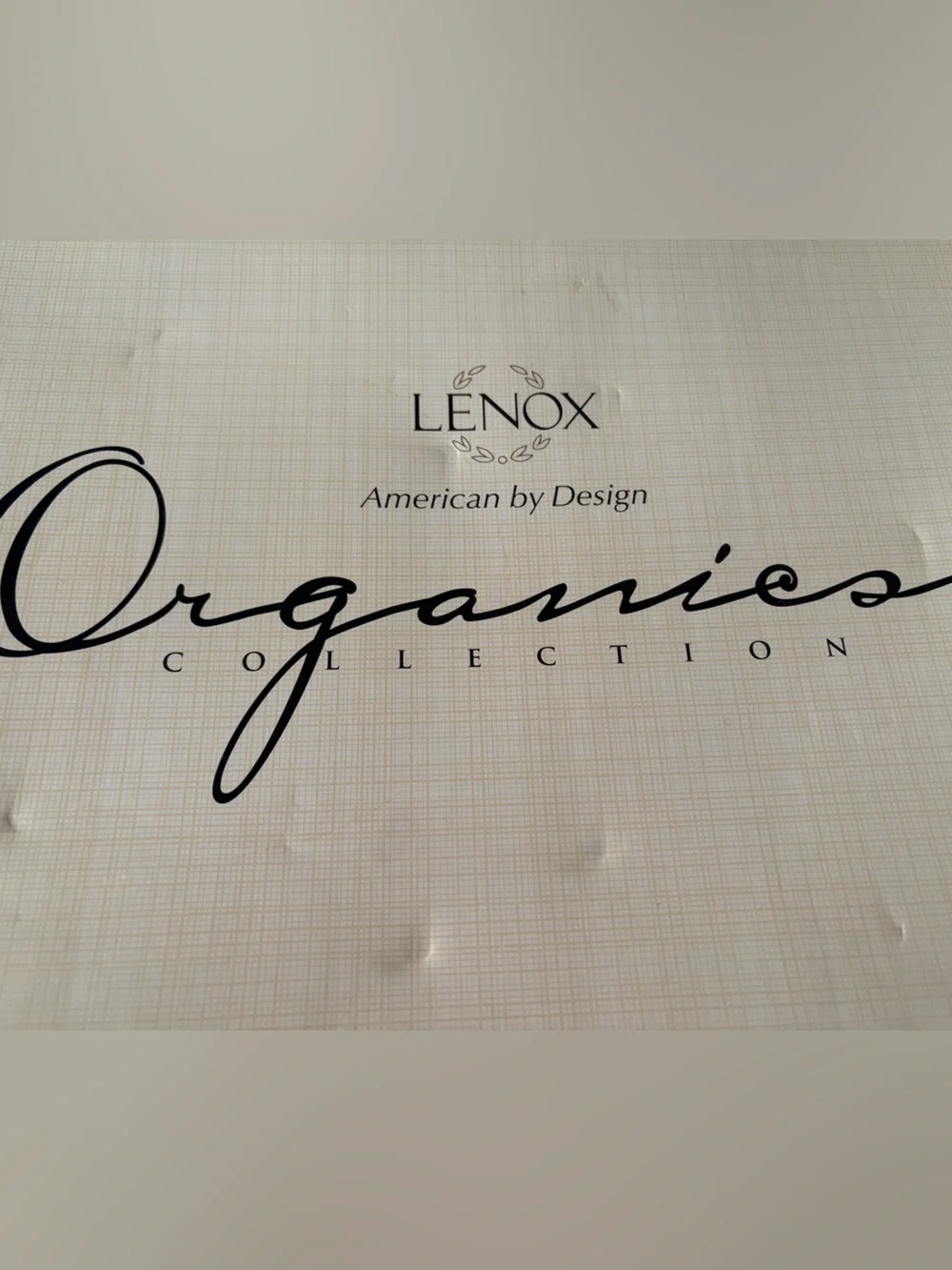 Lenox Organics Collection Silver Rectangular Ruffle Serving Tray